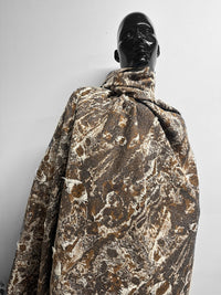 Italian Molton Abstract Jacquard Coat Fabric - L'Etoffe Fabrics LLC