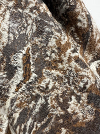 Italian Molton Abstract Jacquard Coat Fabric - L'Etoffe Fabrics LLC