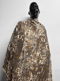 Italian Molton Abstract Jacquard Coat Fabric - L'Etoffe Fabrics LLC