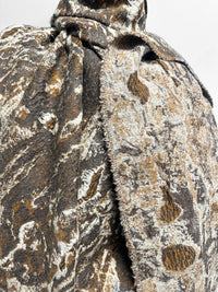Italian Molton Abstract Jacquard Coat Fabric - L'Etoffe Fabrics LLC