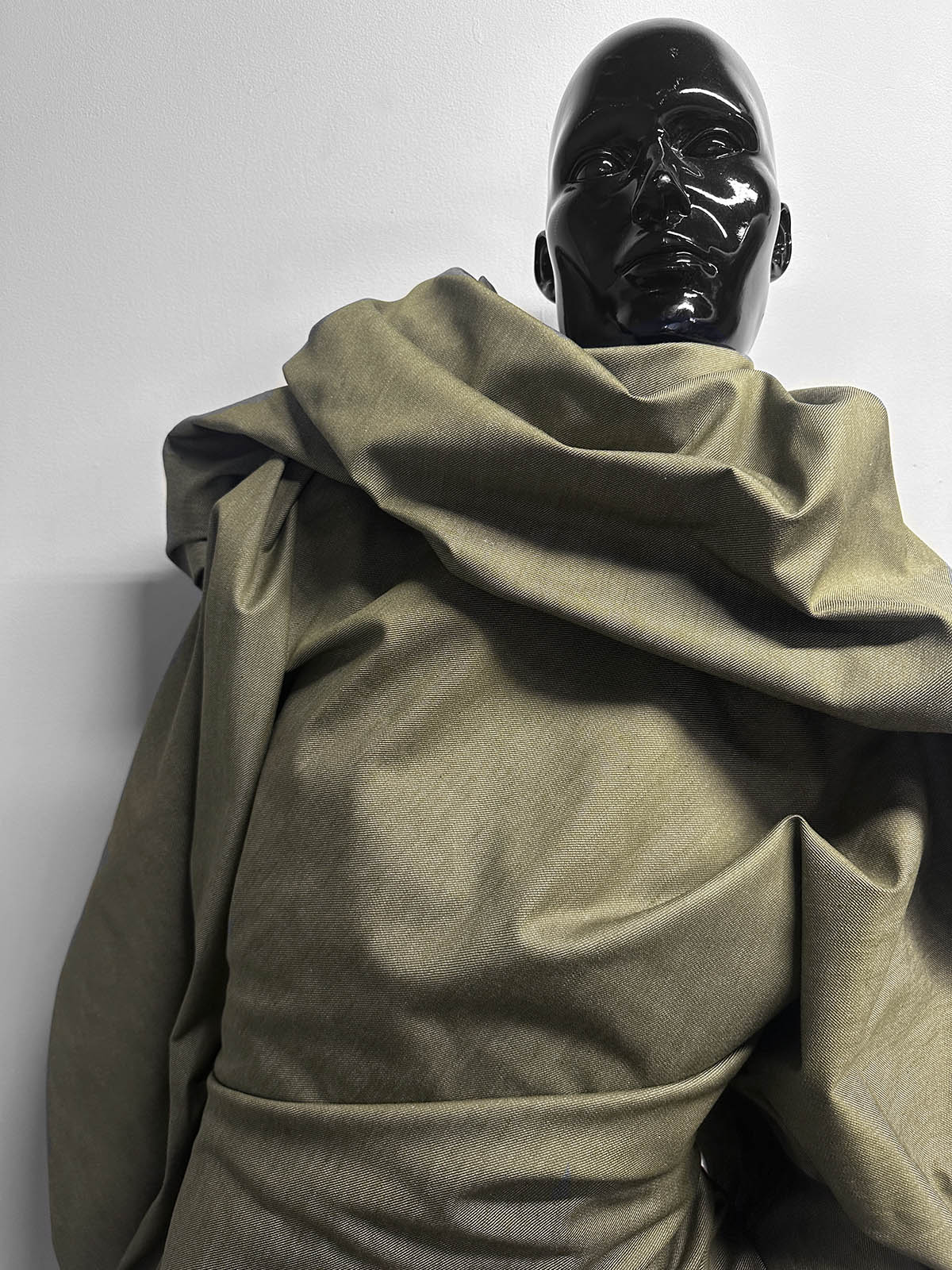 Italian Olive Lightweight Denim - L'Etoffe Fabrics LLC