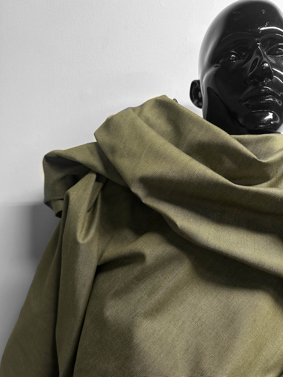 Italian Olive Lightweight Denim - L'Etoffe Fabrics LLC