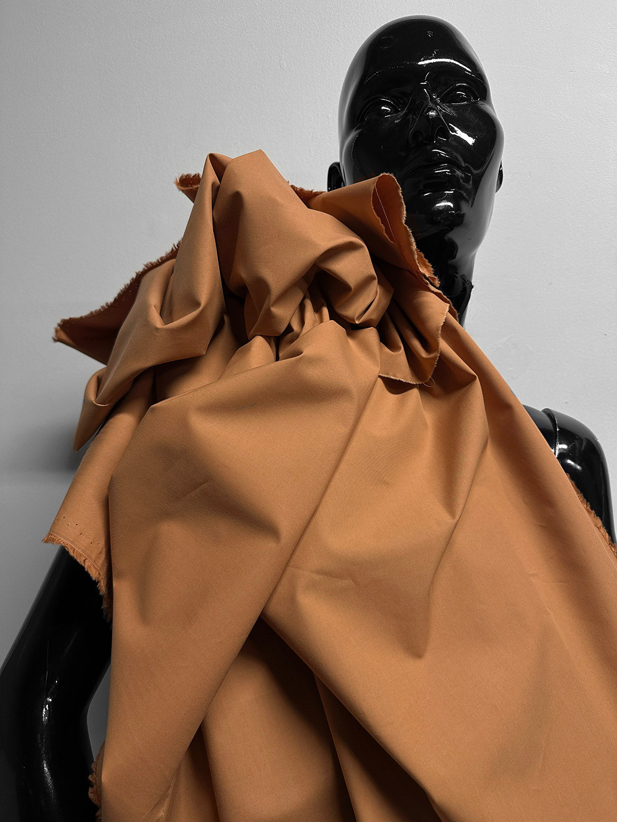 Italian Organic Cotton Shirting Terracotta - L'Etoffe Fabrics LLC