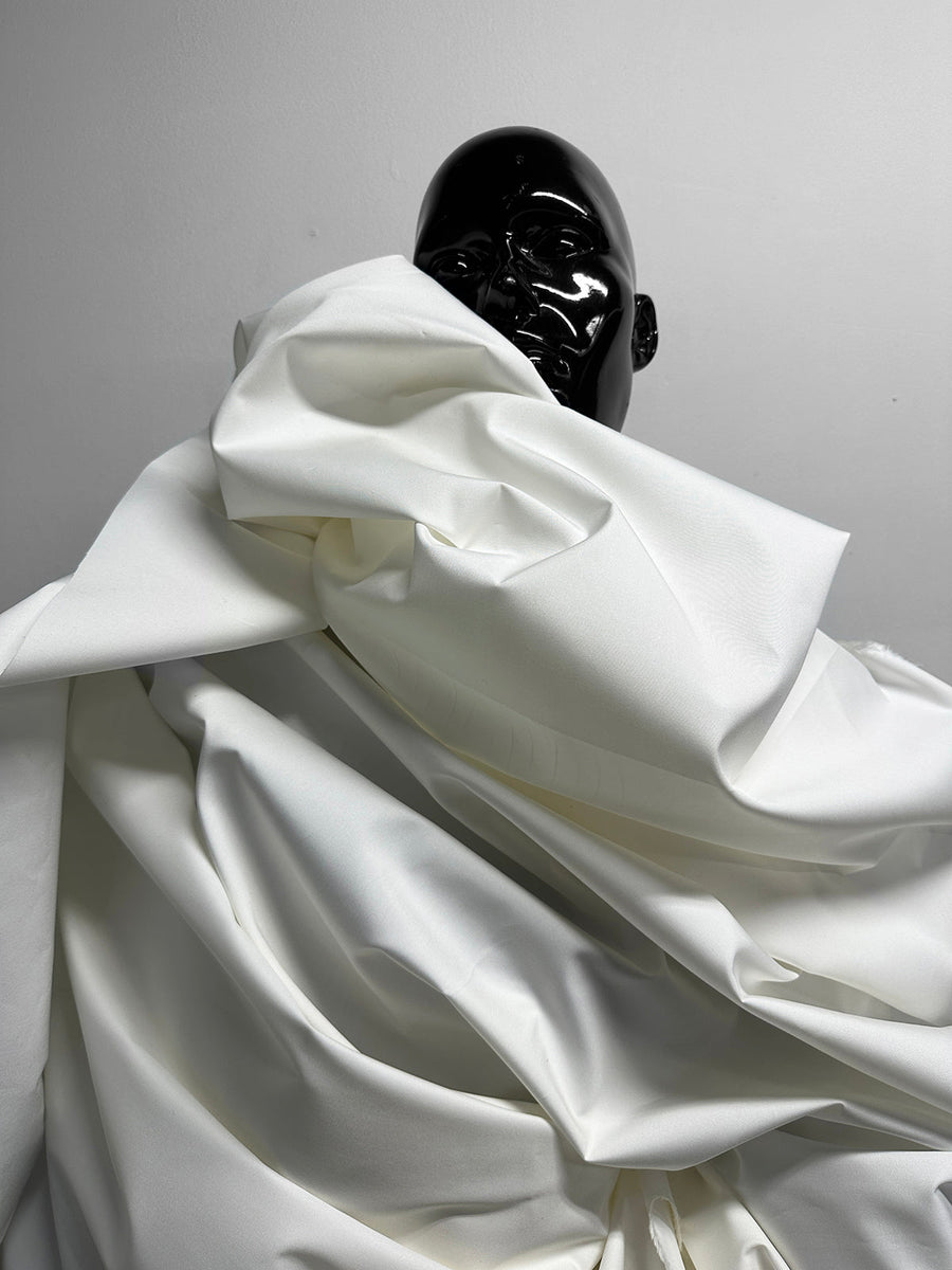 Italian Perfect Crisp White Cotton Shirtings With Body - L'Etoffe Fabrics LLC