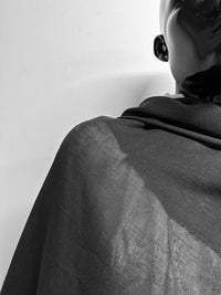 Italian Ramie Gauze Shirting Black - L'Etoffe Fabrics LLC