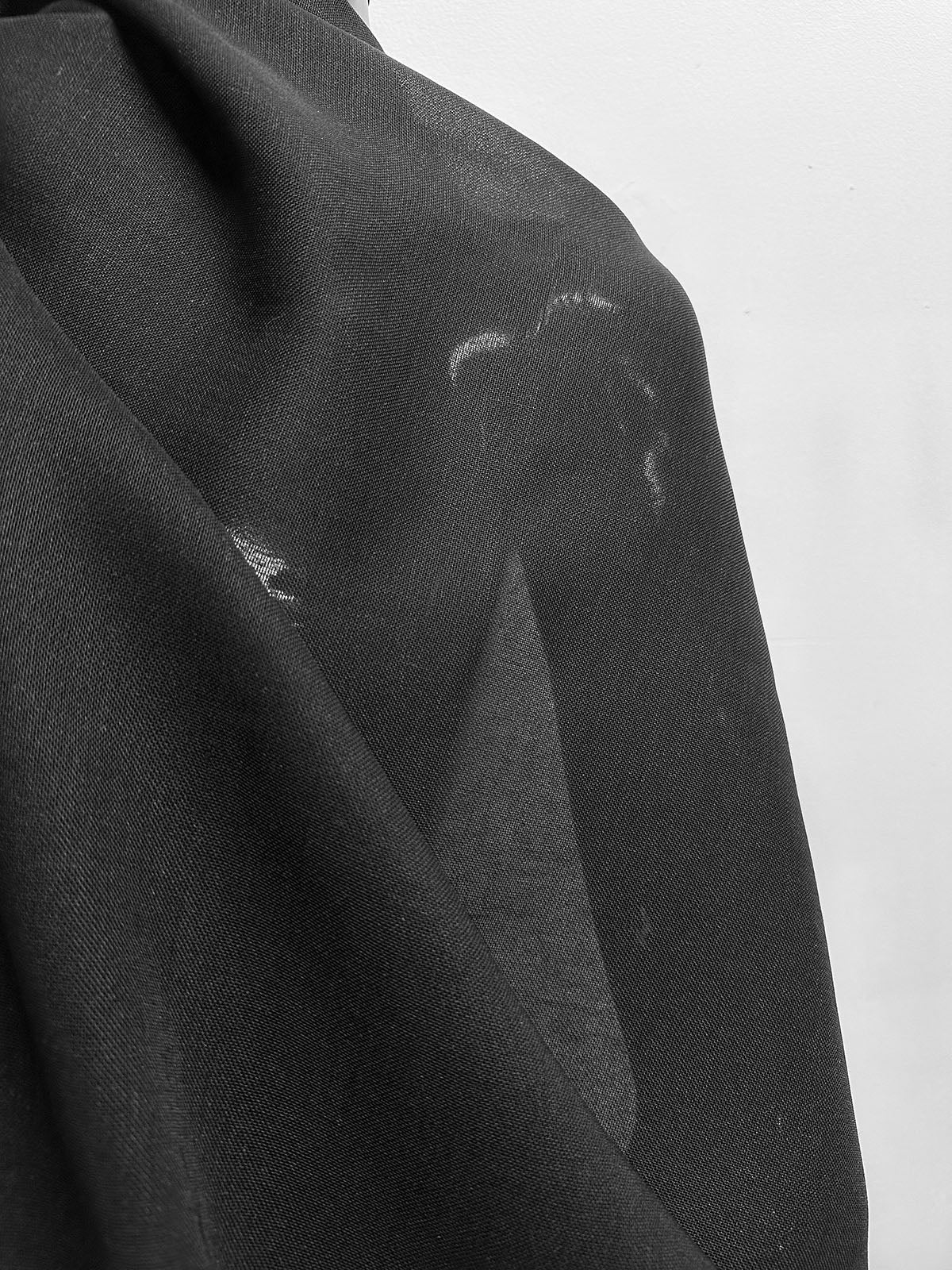 Italian Ramie Gauze Shirting Black - L'Etoffe Fabrics LLC