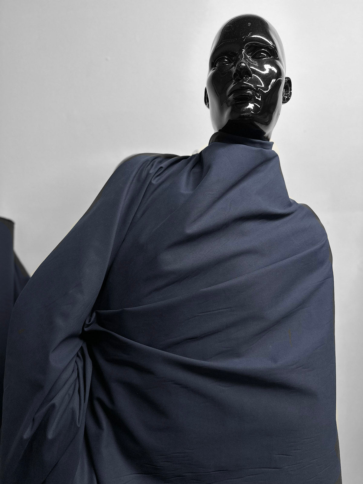 Italian Refined Brushed Cotton Canvas Navy - L'Etoffe Fabrics LLC