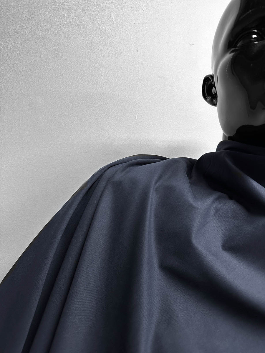 Italian Refined Brushed Cotton Canvas Navy - L'Etoffe Fabrics LLC