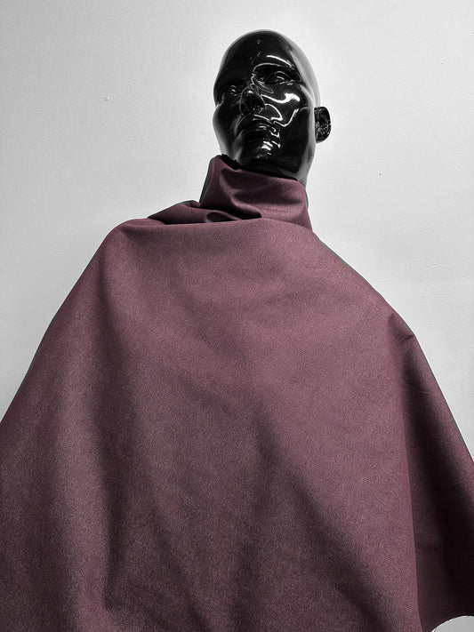 Italian Refined Cabernet Cotton Twill Suiting - L'Etoffe Fabrics LLC