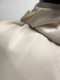 Italian Refined Unbleached Cotton Twill Fabric - L'Etoffe Fabrics LLC