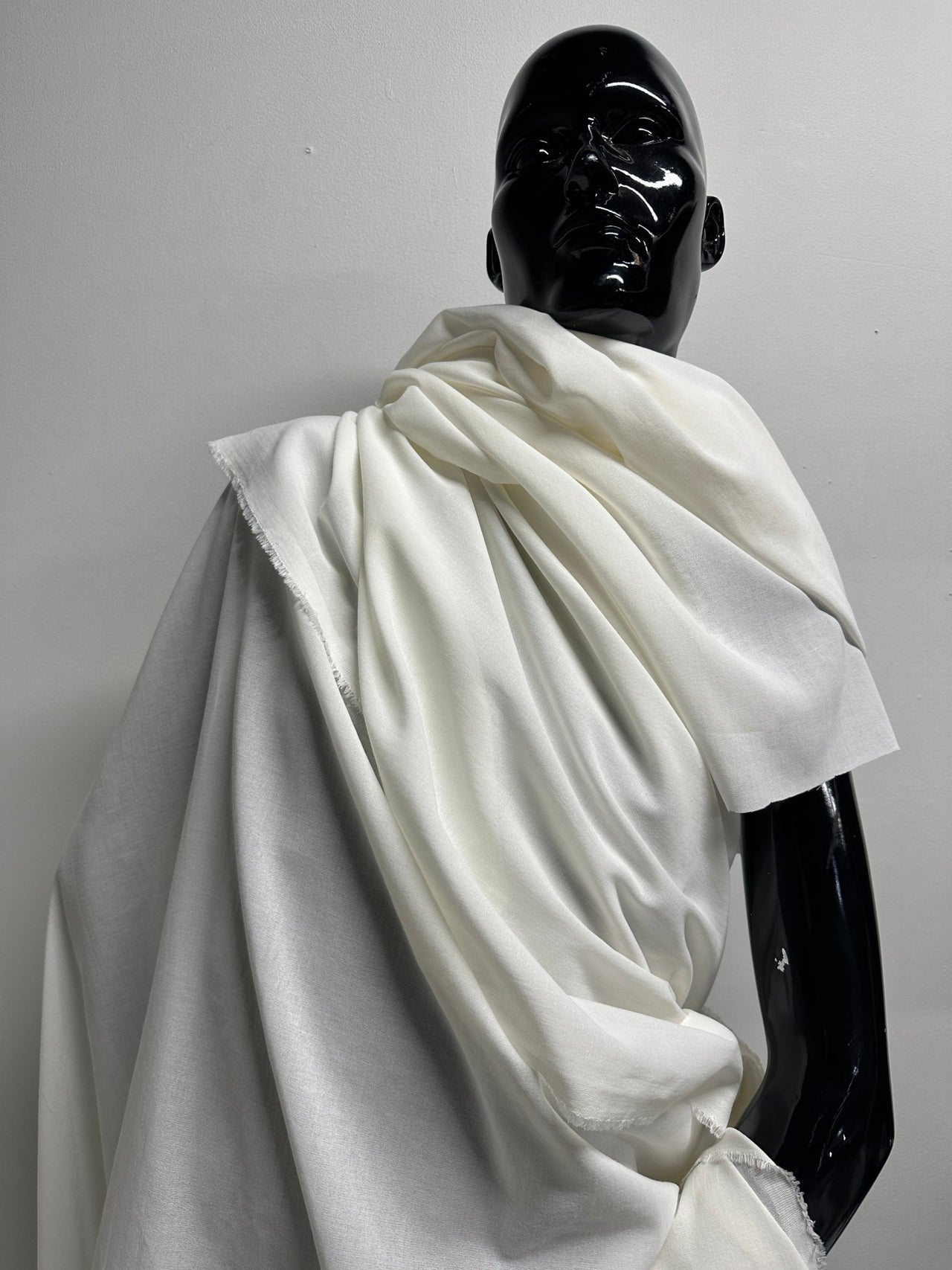 Italian Refined White Gauze For Garment Sewing - L'Etoffe Fabrics LLC
