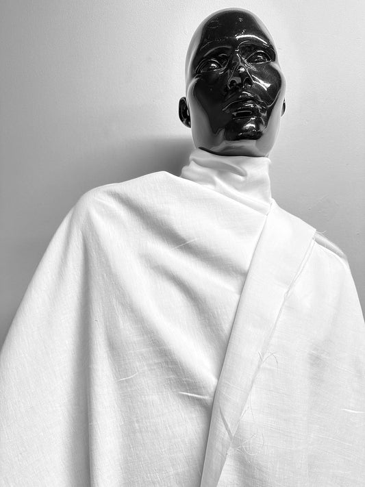 Italian Relaxed White Shirting - L'Etoffe Fabrics LLC