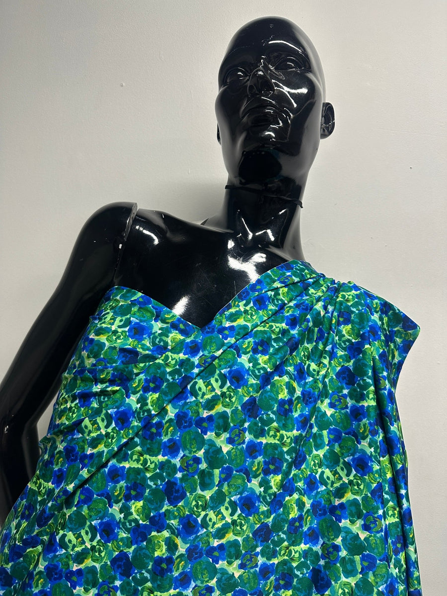 Italian Retro Floral Swimsuit Fabric - L'Etoffe Fabrics LLC