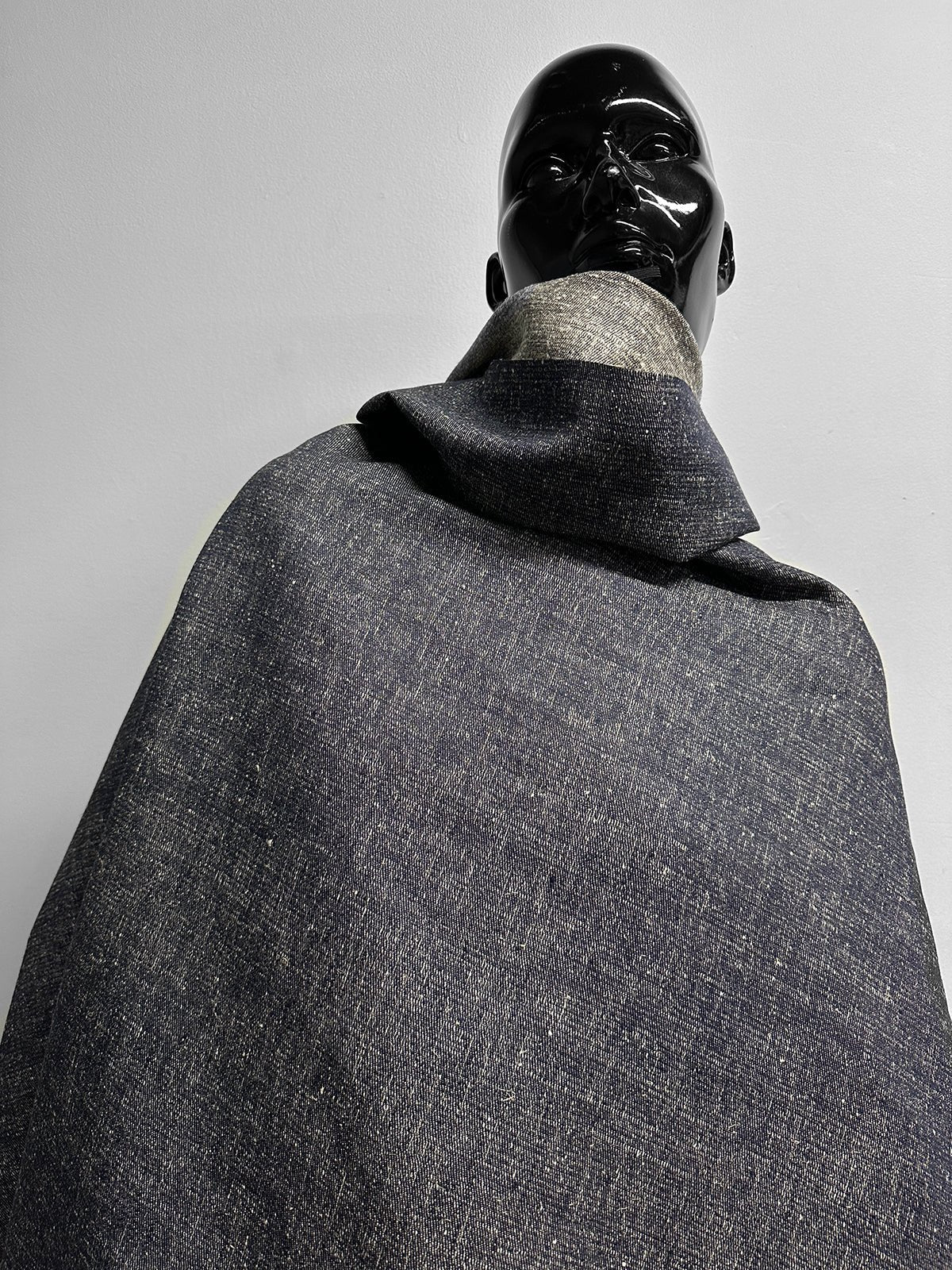 Italian Silk Linen Slub Denim - L'Etoffe Fabrics LLC