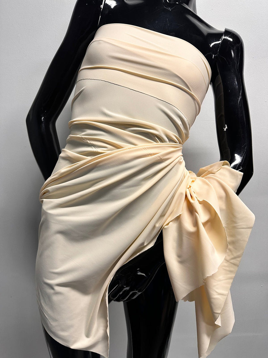 Italian Slinky Swim Suit Lining Light Beige - L'Etoffe Fabrics LLC