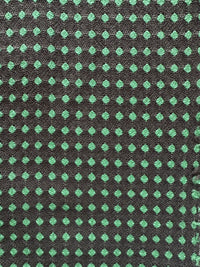 Italian Soft Diamond Dot Woolen Menthe/Warm Grey - L'Etoffe Fabrics LLC