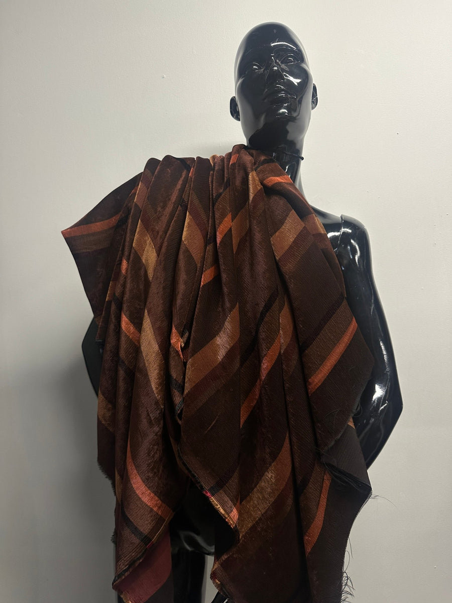 Italian Soft Drape Striped Velvet Corduroy - L'Etoffe Fabrics LLC