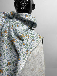 Italian Soft Eastern Print Cotton Linen - L'Etoffe Fabrics LLC