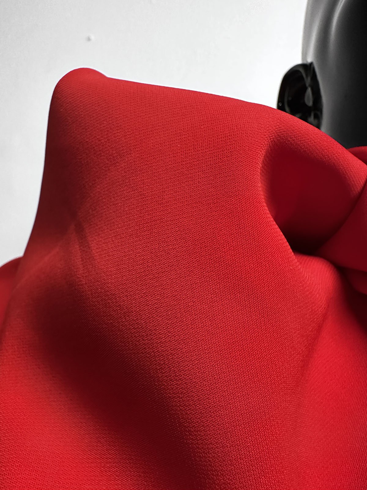 Italian Soft Smooth Viscose Crepe - Red - L'Etoffe Fabrics LLC