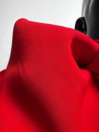 Italian Soft Smooth Viscose Crepe - Red - L'Etoffe Fabrics LLC