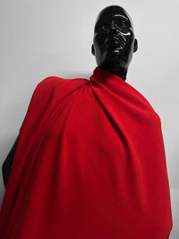 Italian Soft Smooth Viscose Crepe - Red - L'Etoffe Fabrics LLC