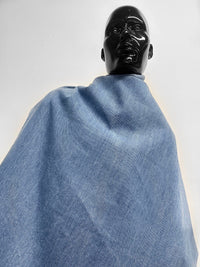 Italian Soft Washed Faded Selvedge Denim Fabric - Light - L'Etoffe Fabrics LLC