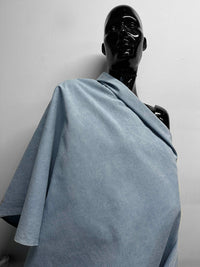 Italian Soft Washed Faded Selvedge Denim Fabric - Light - L'Etoffe Fabrics LLC