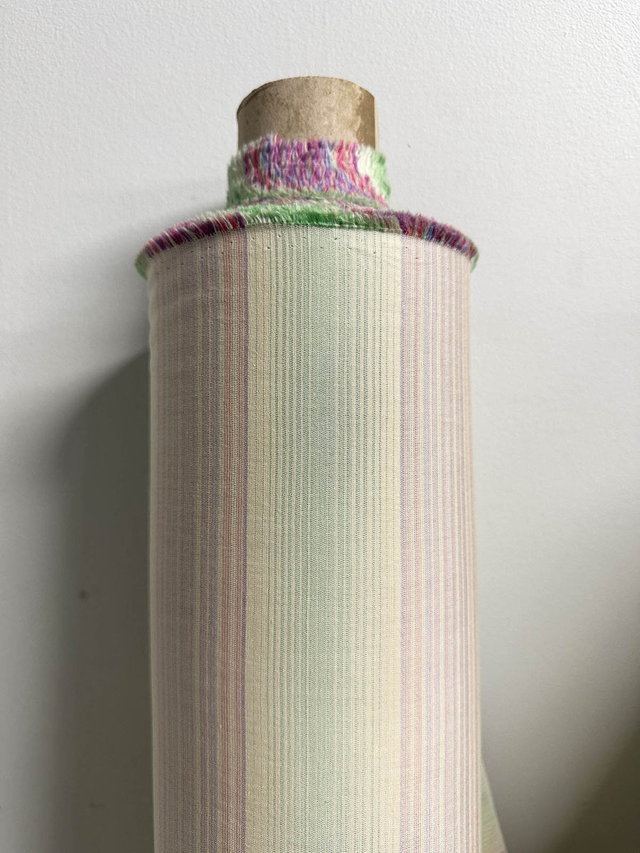 Italian Special Weave Sunkissed Striped Cotton - L'Etoffe Fabrics LLC