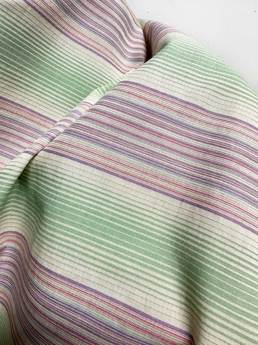 Italian Special Weave Sunkissed Striped Cotton - L'Etoffe Fabrics LLC