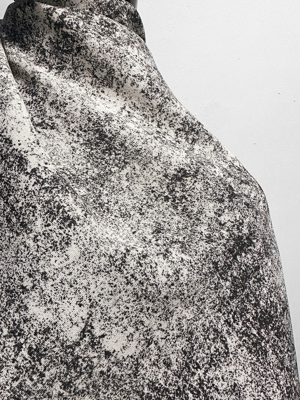 Italian Stone Print Linen Weave Viscose Silk - L'Etoffe Fabrics LLC