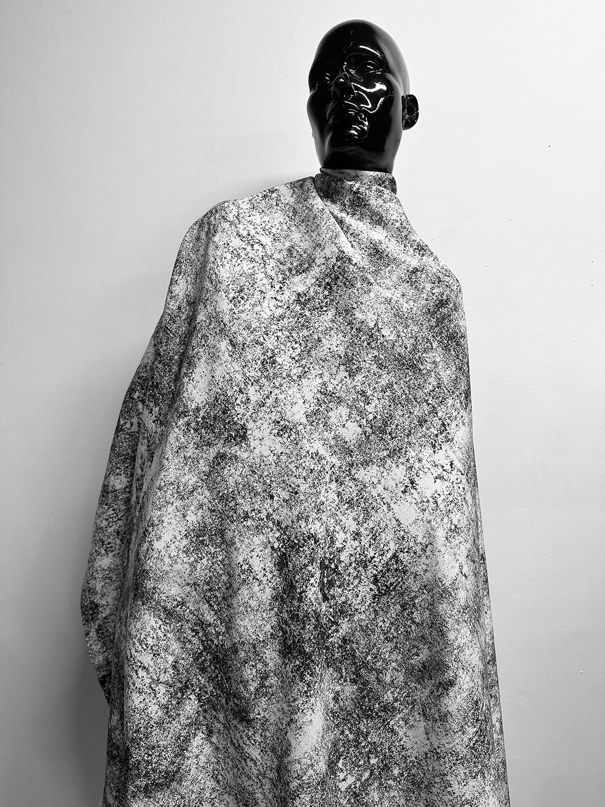 Italian Stone Print Linen Weave Viscose Silk - L'Etoffe Fabrics LLC