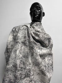 Italian Stone Print Linen Weave Viscose Silk - L'Etoffe Fabrics LLC