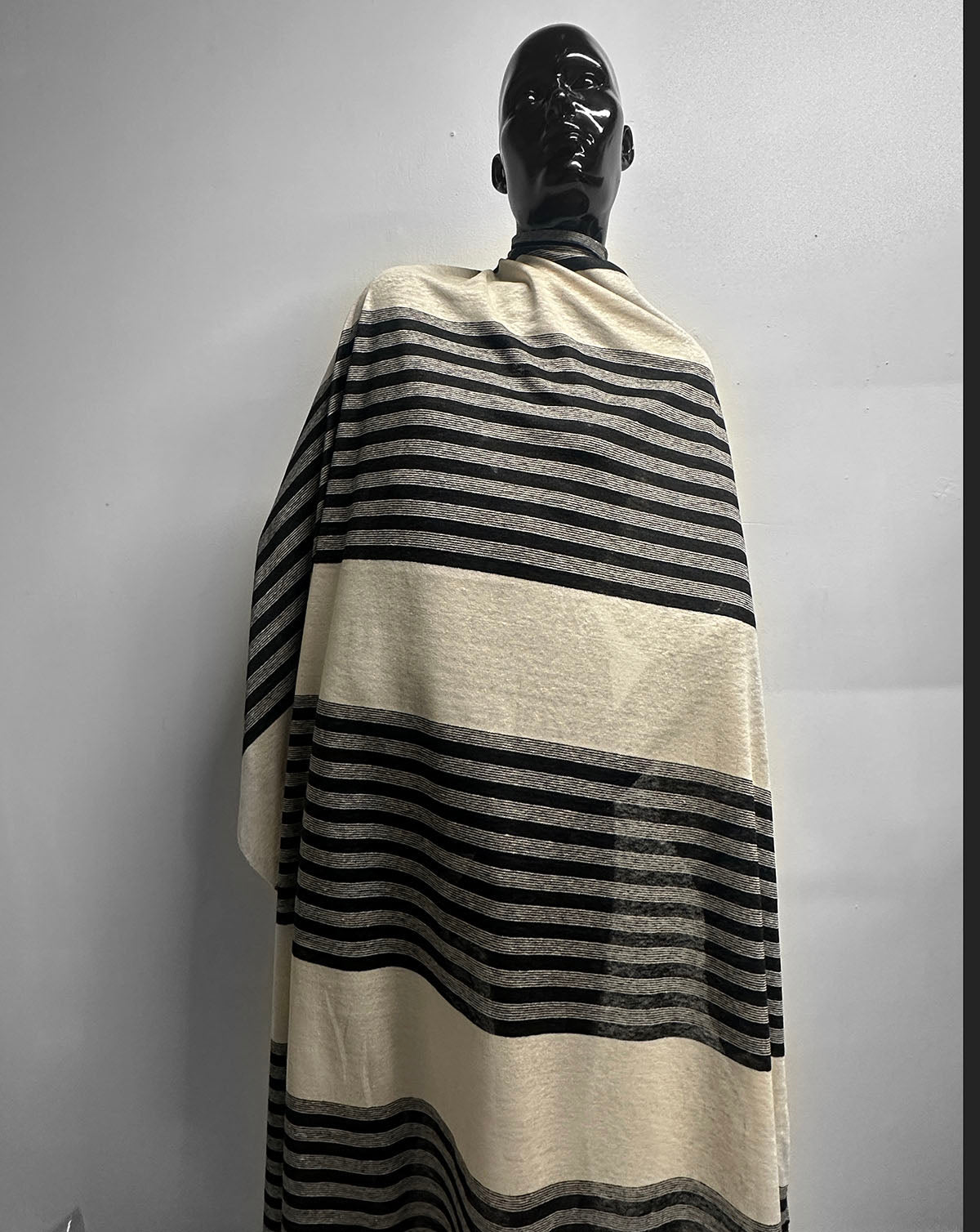 Italian Striped Linen Knit Jersey - L'Etoffe Fabrics LLC