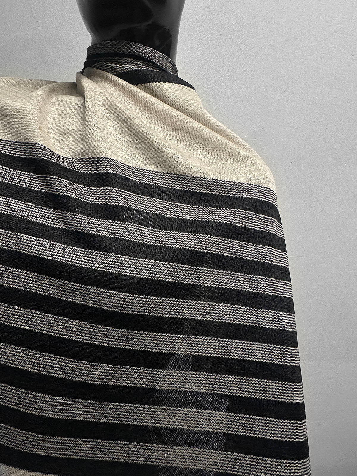 Italian Striped Linen Knit Jersey - L'Etoffe Fabrics LLC