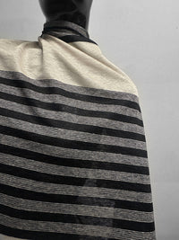 Italian Striped Linen Knit Jersey - L'Etoffe Fabrics LLC