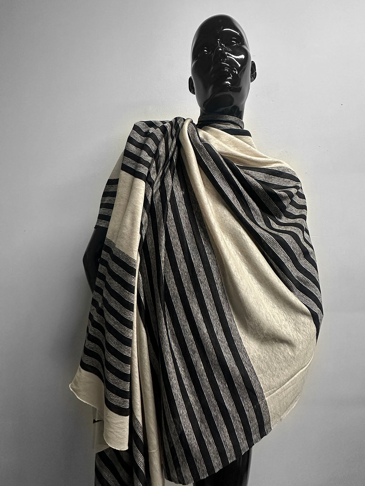 Italian Striped Linen Knit Jersey - L'Etoffe Fabrics LLC