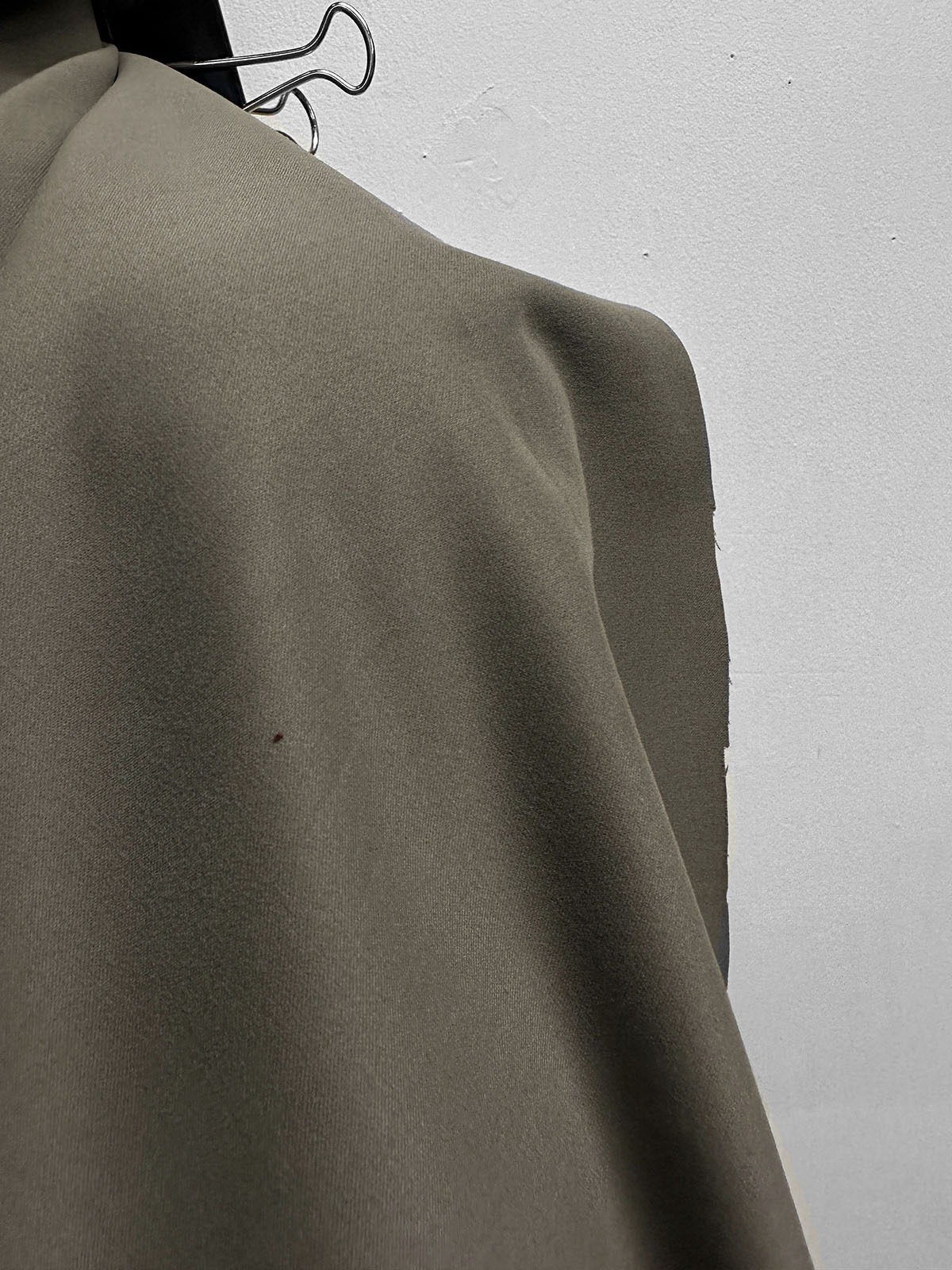 Italian Sueded Cotton Pant Weight in Taupe - L'Etoffe Fabrics LLC