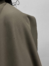 Italian Sueded Cotton Pant Weight in Taupe - L'Etoffe Fabrics LLC