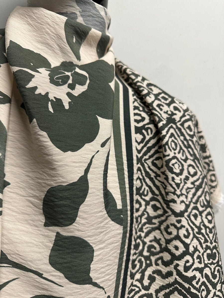 Italian Summer Border Print Floral - L'Etoffe Fabrics LLC