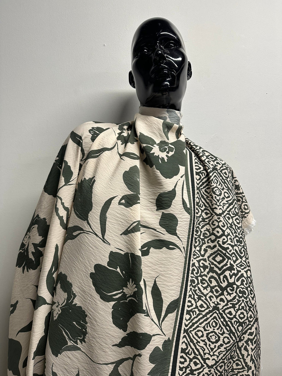 Italian Summer Border Print Floral - L'Etoffe Fabrics LLC