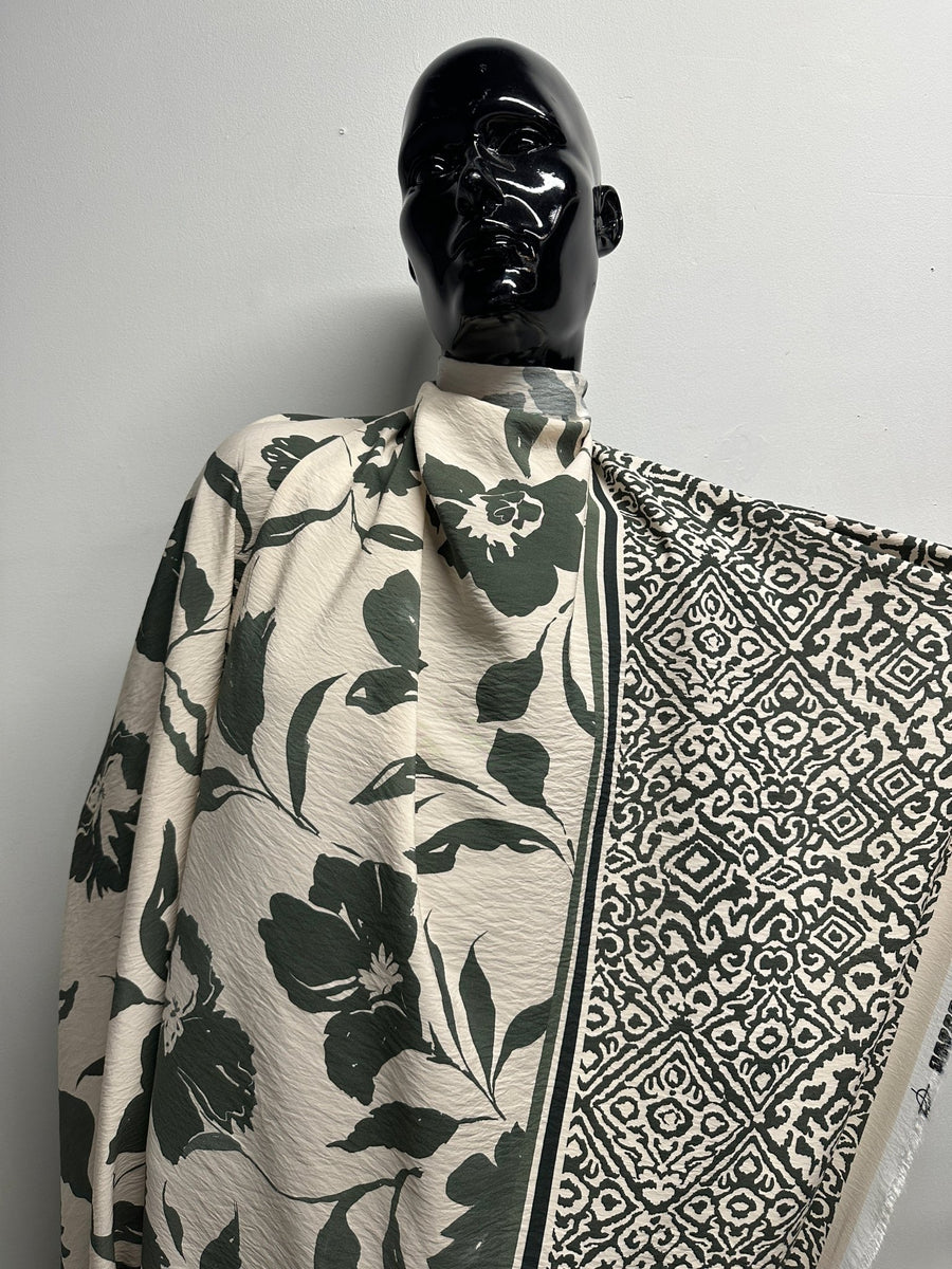 Italian Summer Border Print Floral - L'Etoffe Fabrics LLC