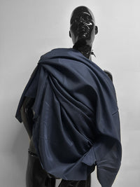 Italian Summer Cotton Viscose Twill Lining - Navy - L'Etoffe Fabrics LLC