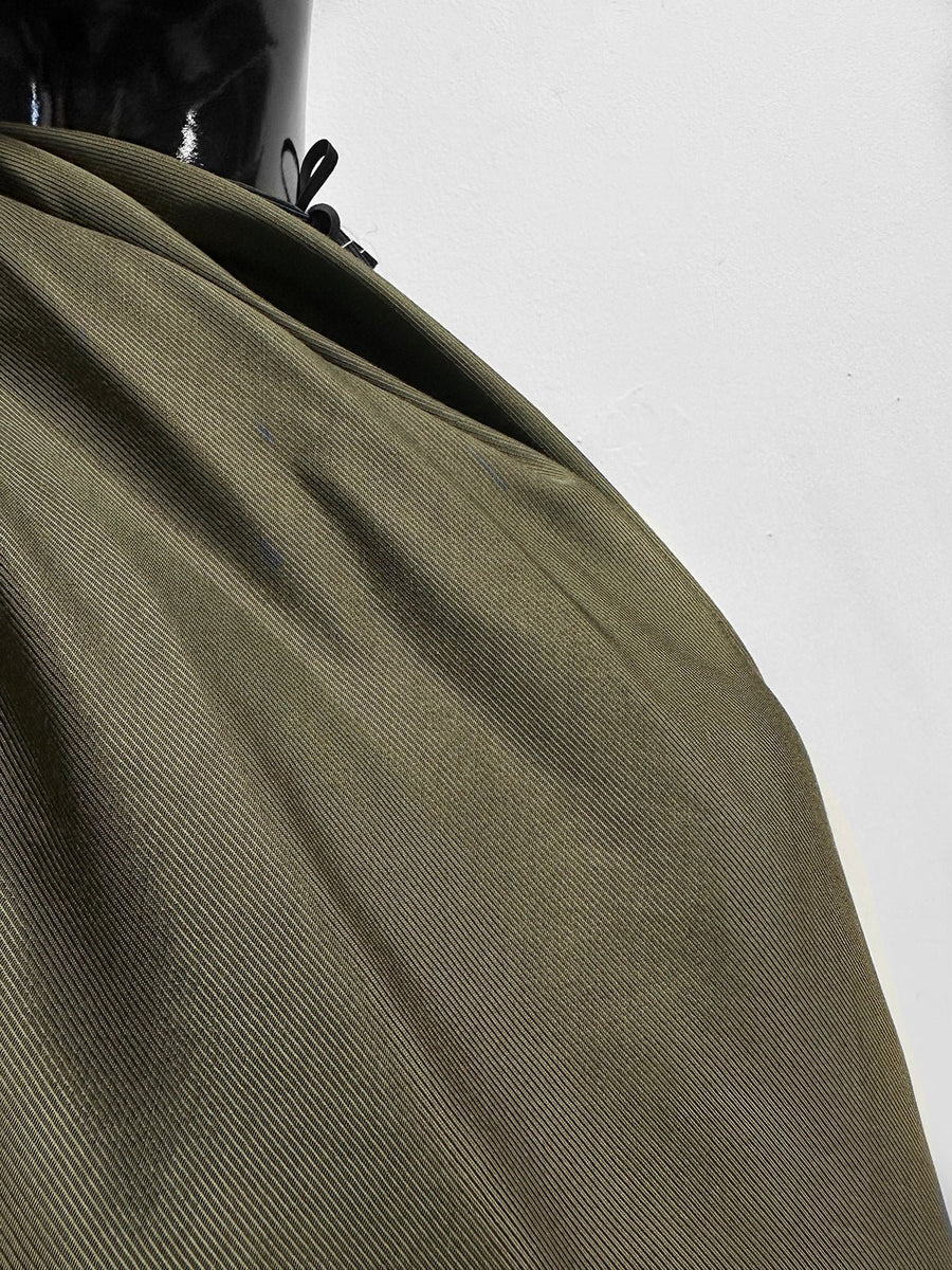 Italian Summer Cotton Viscose Twill Lining - Olive - L'Etoffe Fabrics LLC