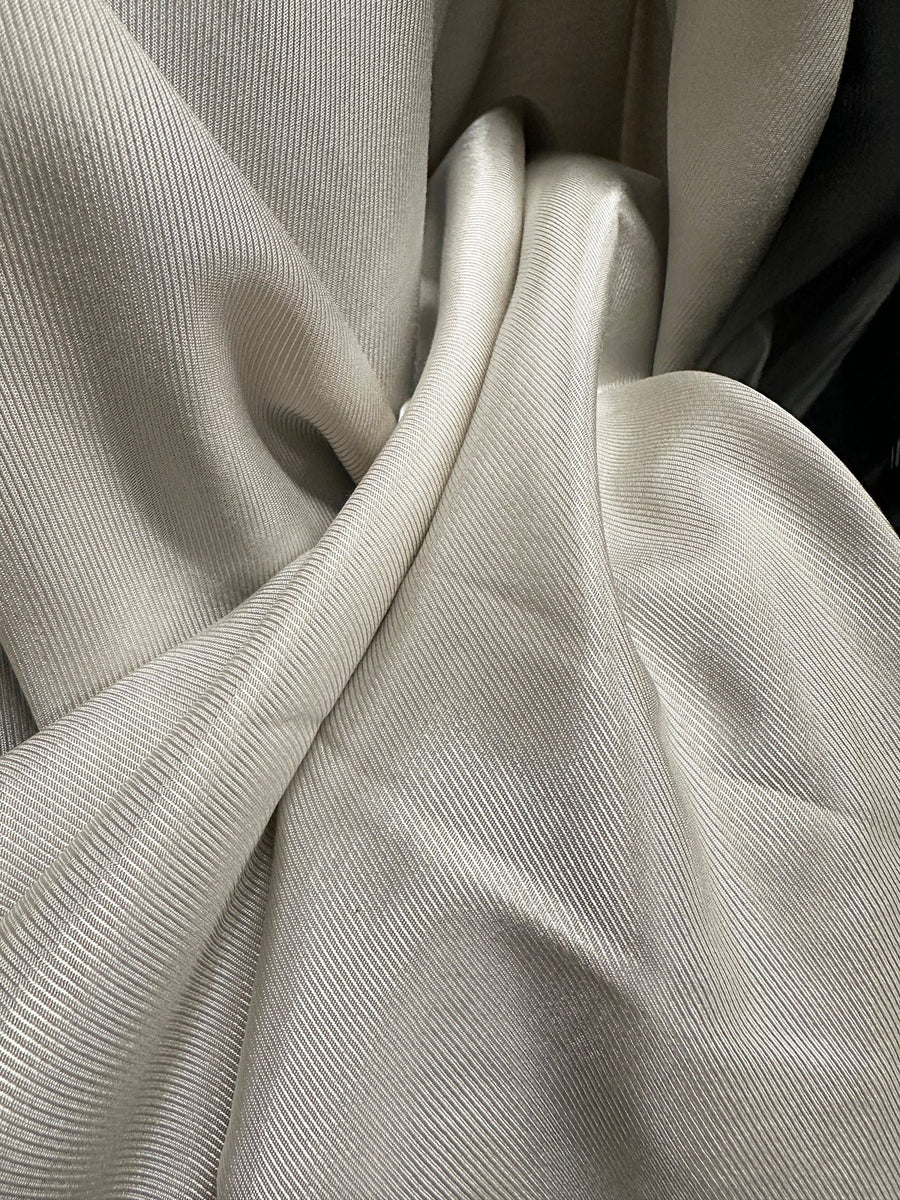 Italian Summer Cotton Viscose Twill Lining - Sand - L'Etoffe Fabrics LLC