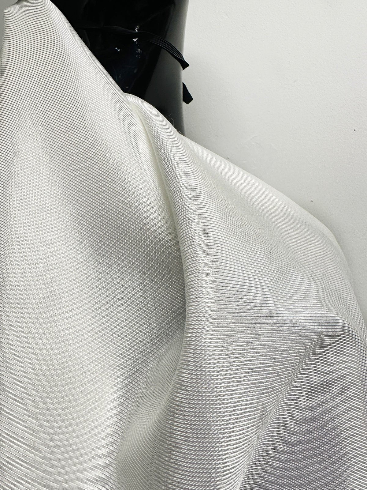 Italian Summer Cotton Viscose Twill Lining - Warm White - L'Etoffe Fabrics LLC