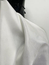 Italian Summer Cotton Viscose Twill Lining - Warm White - L'Etoffe Fabrics LLC