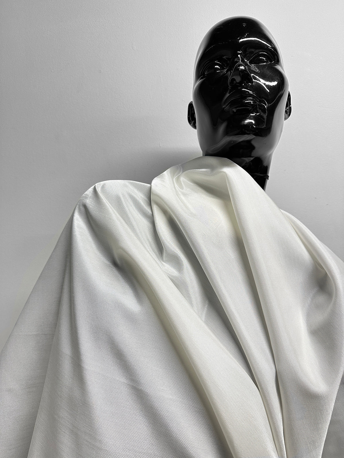 Italian Summer Cotton Viscose Twill Lining - Warm White - L'Etoffe Fabrics LLC