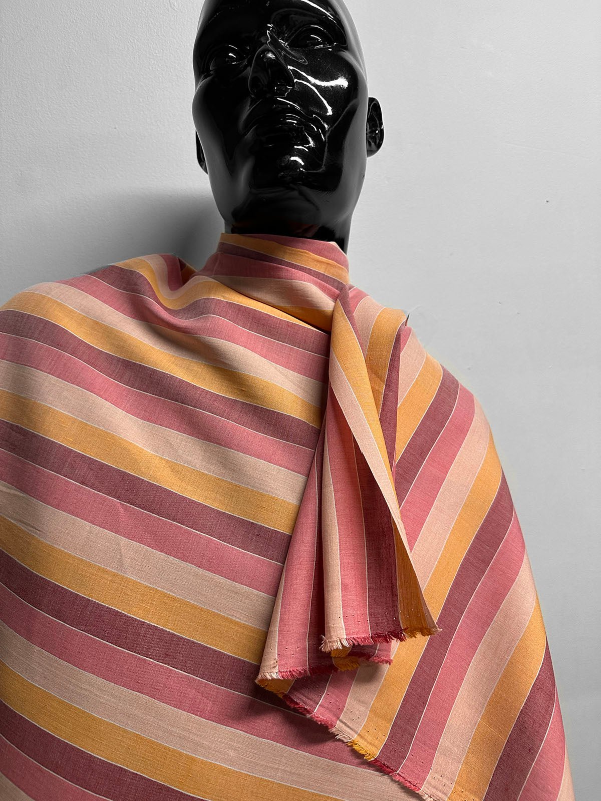 Italian Summer Striped Cotton Linen WIDE - L'Etoffe Fabrics LLC