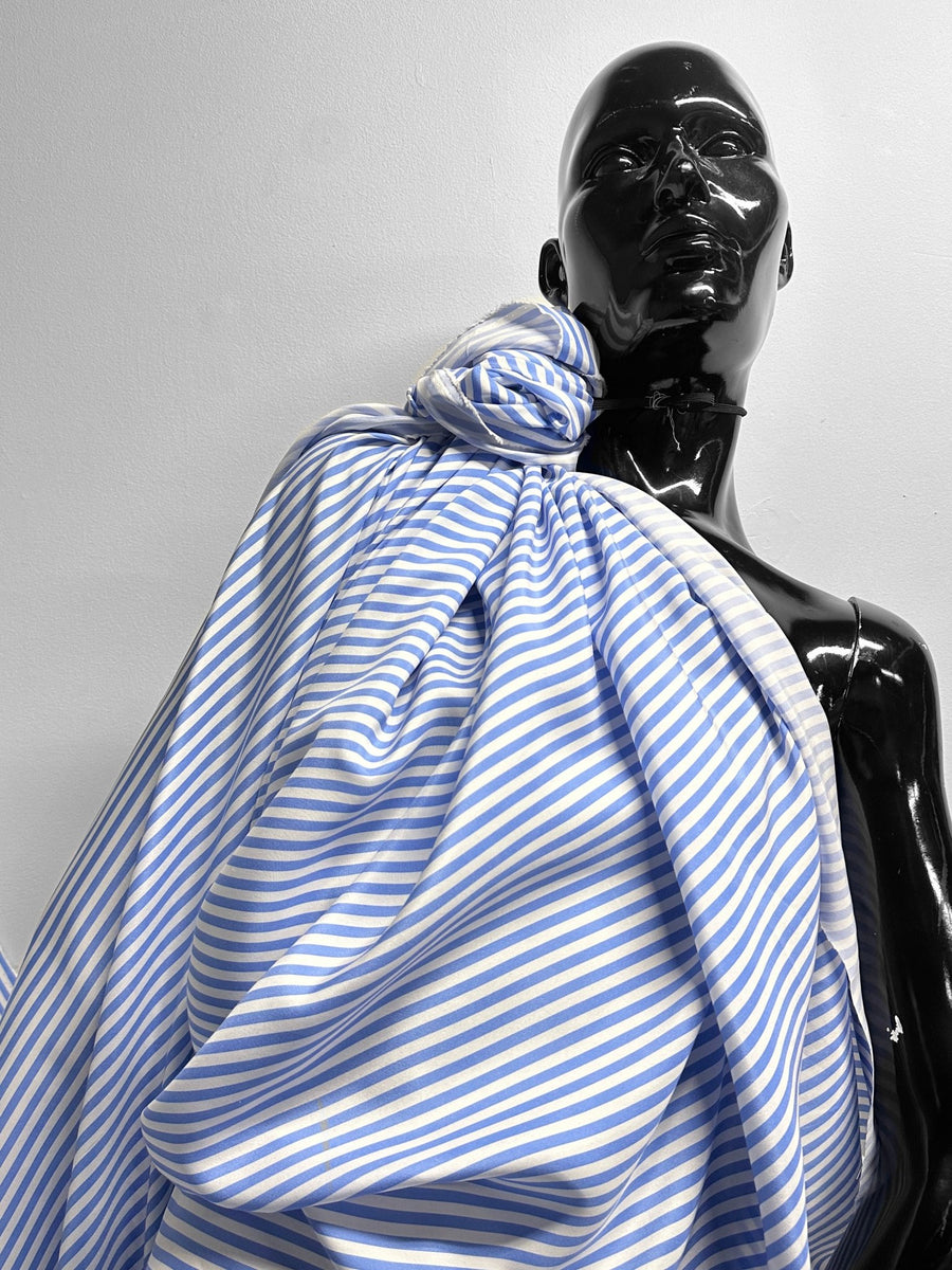 Italian Summer Striped Sandwashed Silk - L'Etoffe Fabrics LLC