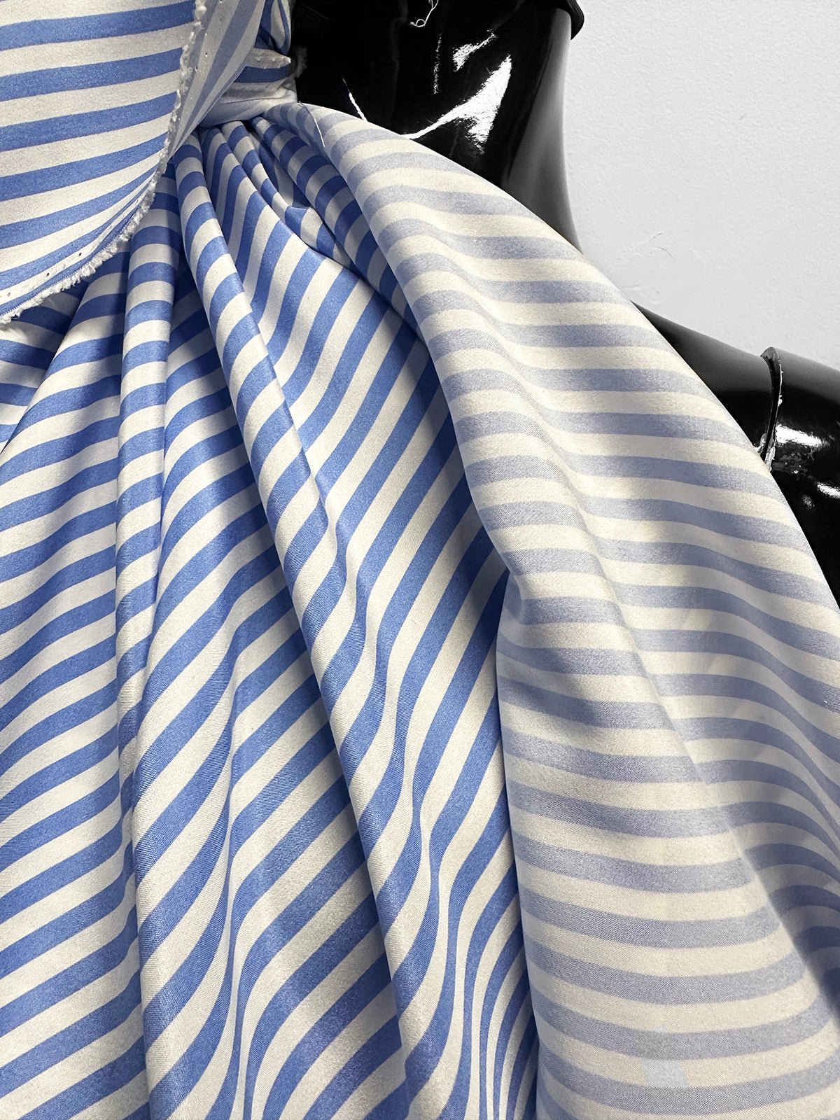 Italian Summer Striped Sandwashed Silk - L'Etoffe Fabrics LLC